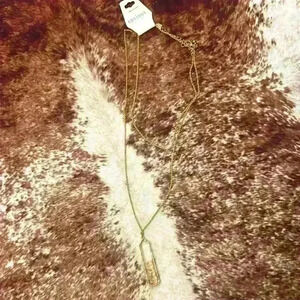 NWT Gold and‎ Pink Layered Necklace